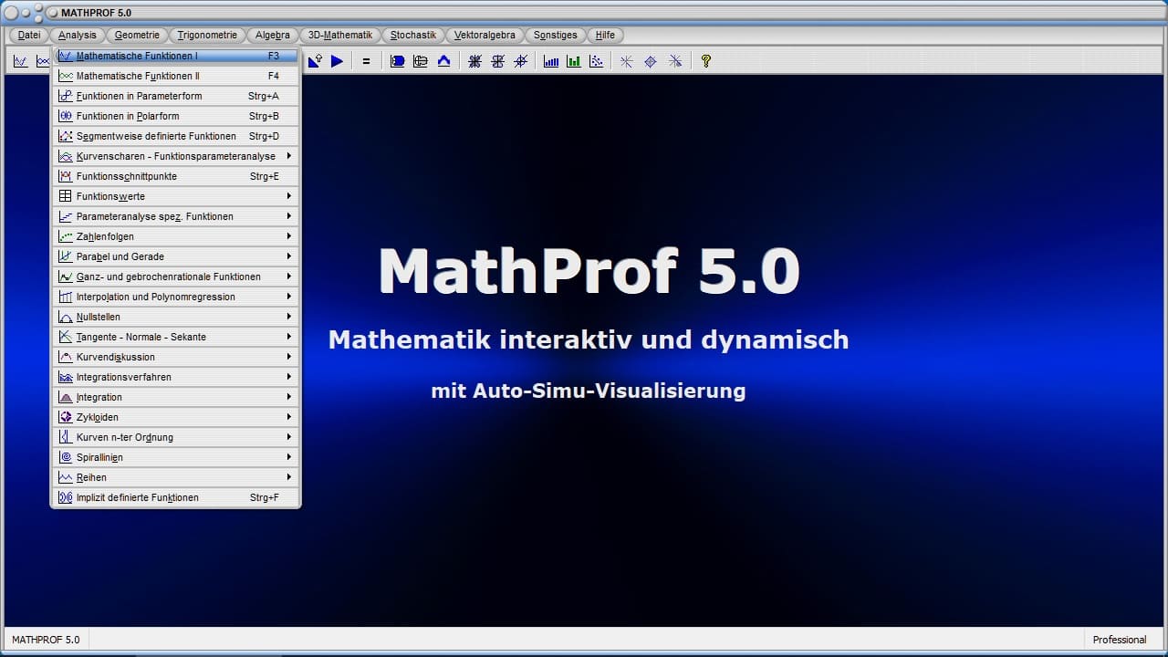 MathProf 5.0 - Mathematik interaktiv und dynamisch