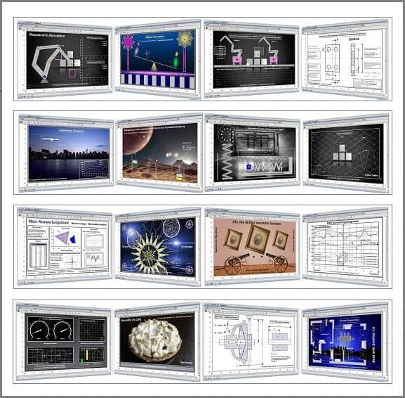 Bilder zum Programm SimPlot 1.0 - Zweidimensionale Grafiken, Simulationen und Animationen für unterschiedlichste Anwendungsbereiche Bilder zum Programm SimPlot 1.0 - Zweidimensionale Grafiken, Simulationen und Animationen für unterschiedlichste Anwendungsbereiche