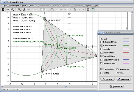 MathProf - Dreieck - Umkreis - Rechner - Berechnen - Darstellen - Zeichnen - Grafisch