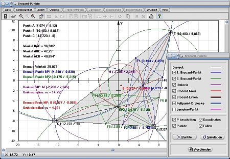 MathProf - Dreieck - Umkreis - Rechner - Berechnen - Darstellen - Zeichnen - Grafisch