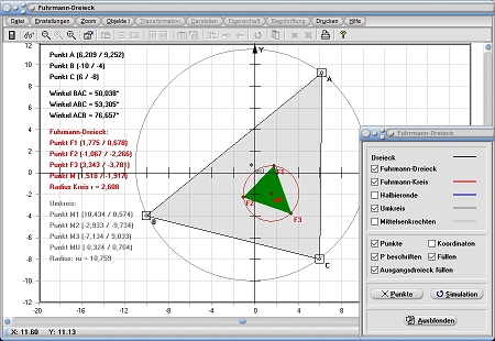 MathProf - Fuhrmann Dreieck - Kreis - Dreieck - Halbierende - Umkreis