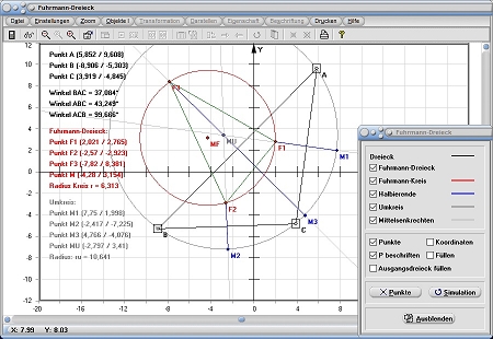 MathProf - Fuhrmann Dreieck - Kreis - Dreieck - Halbierende - Umkreis