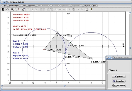 MathProf - Goldener Schnitt - Formel - Anwendung - Beispiel - Dreieck - Definition - Erklärung - Formel - Länge - Mathematik - Abschnitt - Rechner - Berechnen - Darstellen - Zeichnung - Zeichnen