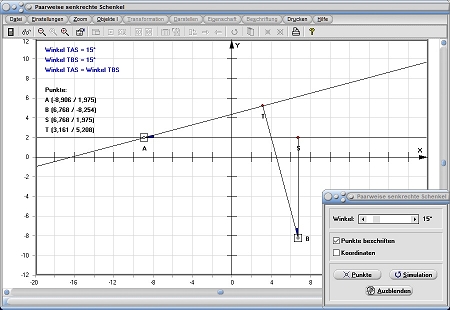 MathProf - Winkel - Schenkel - Paarweise - Senkrecht - Aufeinander - Graph - Rechner - Berechnen - Darstellen - Zeichnen