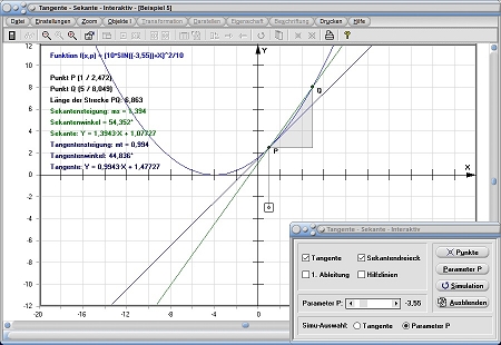 MathProf - Sekante - Steigung - Anstieg - Analysis - Grundlagen - Sekantensteigung - Berechnung - Rechner - Berechnen - Berechnung - Zeichnen