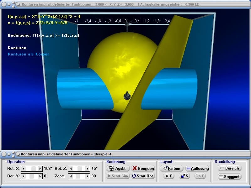 MathProf - Isofläche - Isoflächen - Isosurface - 3D - Funktionen - Dreidimensionale Funktion - 3D-Graph - 3D-Plotter - 3D-Funktionen - 3D Rechner - 3D Darstellung - Images - Flächen - Implizit - Animationen - Simulation - Bedingung