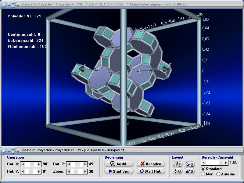 MathProf - Polyeder - 3D - Linien - Strecken - Gebilde - Kanten - Zusammengesetzter Körper - Zusammengesetzte Körper - 3D - Raum - Räumlich - Körper - Punkte - Seitenflächen - Kanten - Ecken - Koordinaten - Liste - Zeichnen - Darstellen - Plotten - Grafisch