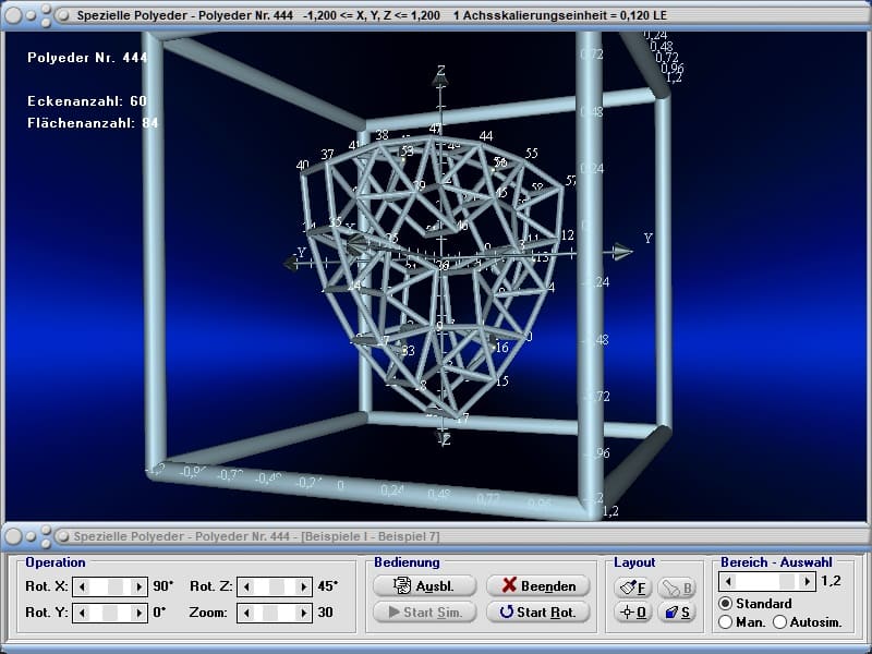 MathProf - Polyeder - Zusammengesetzter Körper - Zusammengesetzte Körper - 3D - Raum - Räumlich - Körper - Punkte - Seitenflächen - Kanten - Ecken - Koordinaten - Liste - Zeichnen - Darstellen - Plotten - Grafisch