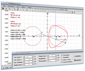 MathProf - Granville - Egg - Curve - Eierkurve - Granvillesches Ei - Ovals - Ovale - Kreis - Kurve - Eikurve - Eilinien - Konstruktion - Konstruieren - Bild - Darstellen - Plotten - Graph - Rechner - Berechnen - Grafik - Zeichnen - Plotter