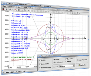 MathProf - Kegelschnitte - Kegelschnittkurven - Ellipsensegment - Ellipsenabschnitt - Halbellipse - Ellipsensektor - Ellipse - Kreis - Segment - Abschnitt - Ausschnitt - Sektor - Parabelbogen - Ellipsenbogen - Ellipsenberechnung - Ellipsengleichung - Mittelpunkt - Bild - Darstellen - Plotten - Graph - Rechner - Berechnen - Grafik - Zeichnen - Plotter