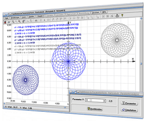 MathProf - Parametrisierte Kurve - Ableitung - Parametrisierung - Funktionen - Parametrische Darstellung - 2D-Plot - Kurve - Parameter - Parameterkurven - Parametergleichung - Plot - Plotter - Rechner - Grafik - Zeichnen - Graph - Graphen