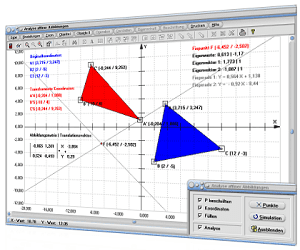 MathProf - Affine Transformation - Bildgerade - Ursprungsgerade - Fixpunkt - Fixgerade - Fixpunktgerade - Fixelement - Lineare Abbildung - Bild - Darstellen - Plotten - Graph - Rechner - Berechnen - Grafik - Zeichnen - Plotter