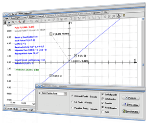MathProf - Gerade - Punkt - Lotgerade - Lotfußpunkt - Lot auf Gerade - Lot - Lotlinie - Abstand - Schnittpunkt - y-Achse - Neigung - Neigungswinkel - Distanz - Geradengleichungen - Bild - Darstellen - Plotten - Graph - Rechner - Berechnen - Grafik - Zeichnen - Plotter