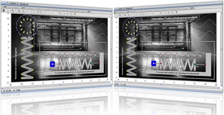 SimPlot - Wissenschaft - Animation - Technik - Grafik - Programm - Bilder - Animationsprogramm - Schaubild  - Simulation - Plotter - Präsentation - Grafisch Infografik - Datenvisualisierung - Animationsprogramm - Schaubilder - Grafiken - Tools - Physik - Mathematik - Plot - 2D - Bilder - Darstellen - Darstellung