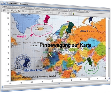 SimPlot - Landkarte - Software - Programm - Animation - Bewegung - Grafik - Illustration - Darstellen - Bild - Bilder
