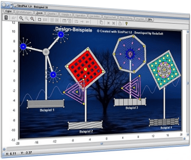 SimPlot - Software - Programm - Simulation - Simulieren - Grafisch - Grafiken - Plotten - Darstellen - Technisch - Zusammenhänge - Analyse - Anwendung - Planimetrie