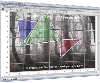 SimPlot - Dreieck - Infografiken - Wissenschaft - Forschung - Technik - Technisch - Grafik - Bilder - Schaubild - Plotter - Software - Design
