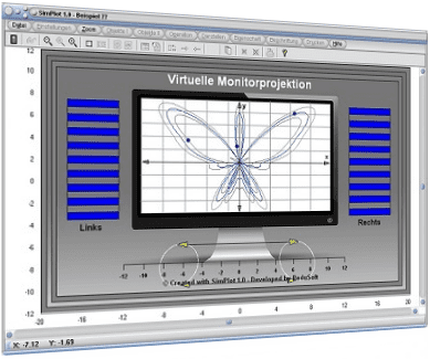 SimPlot - Technik - Wissenschaft - Forschung - Technik - Technisch - Grafik - Bilder - Schaubild - Plotter - Software - Simulieren - Drehen - Zeichnung