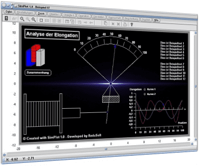 SimPlot -Software - Bewegung - Computeranimation - Zeitsteuerung - Zeitgesteuerter Ablauf - Steps - Simulation - Animation - Zeitabhängige Steuerung