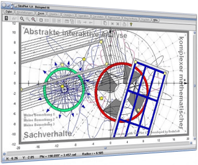 SimPlot -Software - Grafik - Erstellen - Animiert - Grafik - Präsentieren - Präsentation - Bewegungsrichtung - Bewegungsvorgänge - Plotten - Simulator