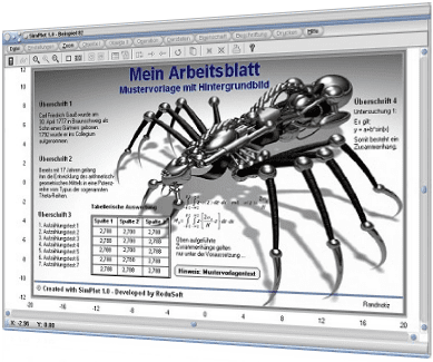 SimPlot - Auswertung - Arbeitsblatt - Grafik - Software - Programm - Text - Grafisch