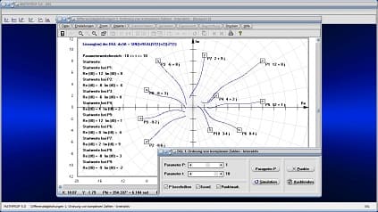 Komplex - Komplexe Zahlen - Differentialgleichung - DGL - Lösung - Darstellen - Tabelle - Rechner - Zeichnen