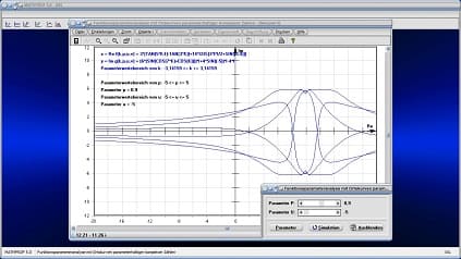 Ortskurven - Komplexe Zahlen - Komplex - Ortskurve - Parameter - Funktion - Funktionsparameter - Parametrisiert - Analyse - Funktionsanalyse - Parameteraufgaben - Parameterwert - Parameter einer Funktion - Kurven - Parametrisieren - Plot - Plotter - Grafik - Zeichnen - Graph - Graphen