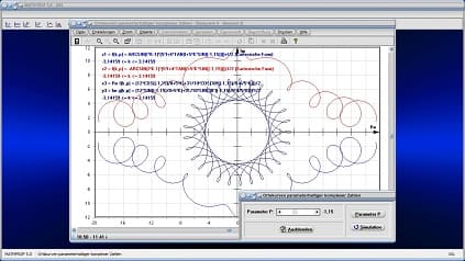 Ortskurven - Komplexe Zahlen - Komplex - Ortskurve - Parametrisierte Kurve - Ableitung - Parametrisierung - Funktionen - Parametrische Darstellung - 2D-Plot - Kurve - Parameter - Parameterkurven - Parametergleichung - Plot - Plotter - Rechner - Grafik - Zeichnen - Graph - Graphen