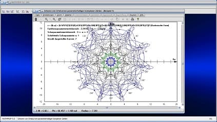 Ortskurven - Komplexe Zahlen - Komplex - Ortskurve - Funktionsscharen - Scharen - Parameter - Funktionsplotter - Funktionen - Graphen - Zeichnen - Plotten - Rechner - Plotter - Graph - Grafik - Bilder - Beispiele - Darstellung - Berechnung - Darstellen
