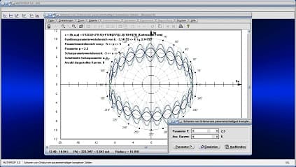 Ortskurven - Komplexe Zahlen - Komplex - Ortskurve - Funktionsscharen - Polarform - Polardarstellung - Scharen - Parameter - Scharparameter - Graphen - Zeichnen - Plotten - Rechner - Plotter - Graph - Grafik - Bilder - Beispiele - Darstellung - Berechnung - Darstellen