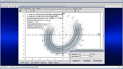 Ortskurven - Komplexe Zahlen - Komplex - Ortskurve - Funktionsscharen - Polarform - Polardarstellung - Scharen - Parameter - Scharparameter - Graphen - Zeichnen - Plotten - Rechner - Plotter - Graph - Grafik - Bilder - Beispiele - Darstellung - Berechnung - Darstellen