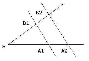 MathProf - Strahlensatz - Strahlensätze - Grafisch - Berechnen - Formel - Längenverhältnis - Streckenverhältnis