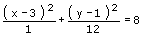 Kegelschnitt - achsparallel - Gleichung  - 11