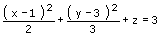 Flächen zweiter Ordnung - Gleichung  - 7
