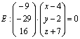 Ebene - Punkt - Richtung - Gleichung - 16