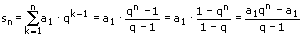 Geometrische Folge - Formel