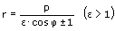 MathProf - Kegelschnitt - Polar - Polarkoordinaten - Polarform - Pol - Formel - Hyperbel - 2