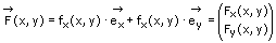 MathProf - Vektorfeld - Formel - Gleichung