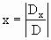 Cramersche Regel - Gleichung  - 5