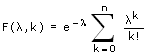 Poisson-Verteilung - Formel
