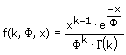 Gamma-Verteilung - Formel