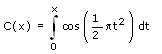 Fresnel-Cosinus - Formel
