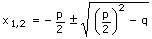 MathProf - pq-Formel