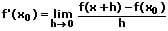 MathProf - Lokale Änderungsrate - h-Methode - Formel