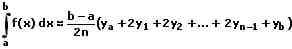 MathProf - Integral - Integration - Numerisch - Trapezregel - Formel