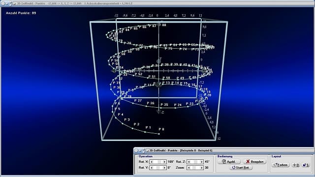 MathProf - Punkte - Raum - 3D - Koordinatensystem - Koordinaten - x y z - Grafisch - Darstellen - 3D Grafik - Zeichnen - Schaubild - 3