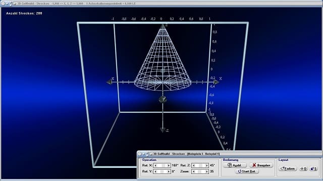 MathProf - Räumliche Figuren - Koordinatengeometrie - Raum - Linien - Dreidimensional Zeichnen - 3D Koordinatensystem - Geometrie im Raum - Koordinaten - Dreidimensional - 3D - Eigenschaften - Darstellen - Zeichnen - Beispiel - Rechner - Schaubilder