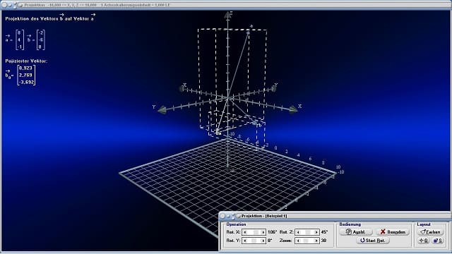 MathProf - Vektorprojektion - Projektion von Vektoren - Vektor Projektion - Berechnen - Formel - Vektoren