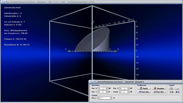 MathProf - Zylinderhuf - Flächeninhalt - Volumen - Mantelfläche - Radius - Umfang - Schwerpunkt - Grundfläche - Rauminhalt - Eigenschaften - Formeln - Darstellen - Plotten - Graph - Grafik - Zeichnen - Plotter - Rechner - Berechnen - Schaubild