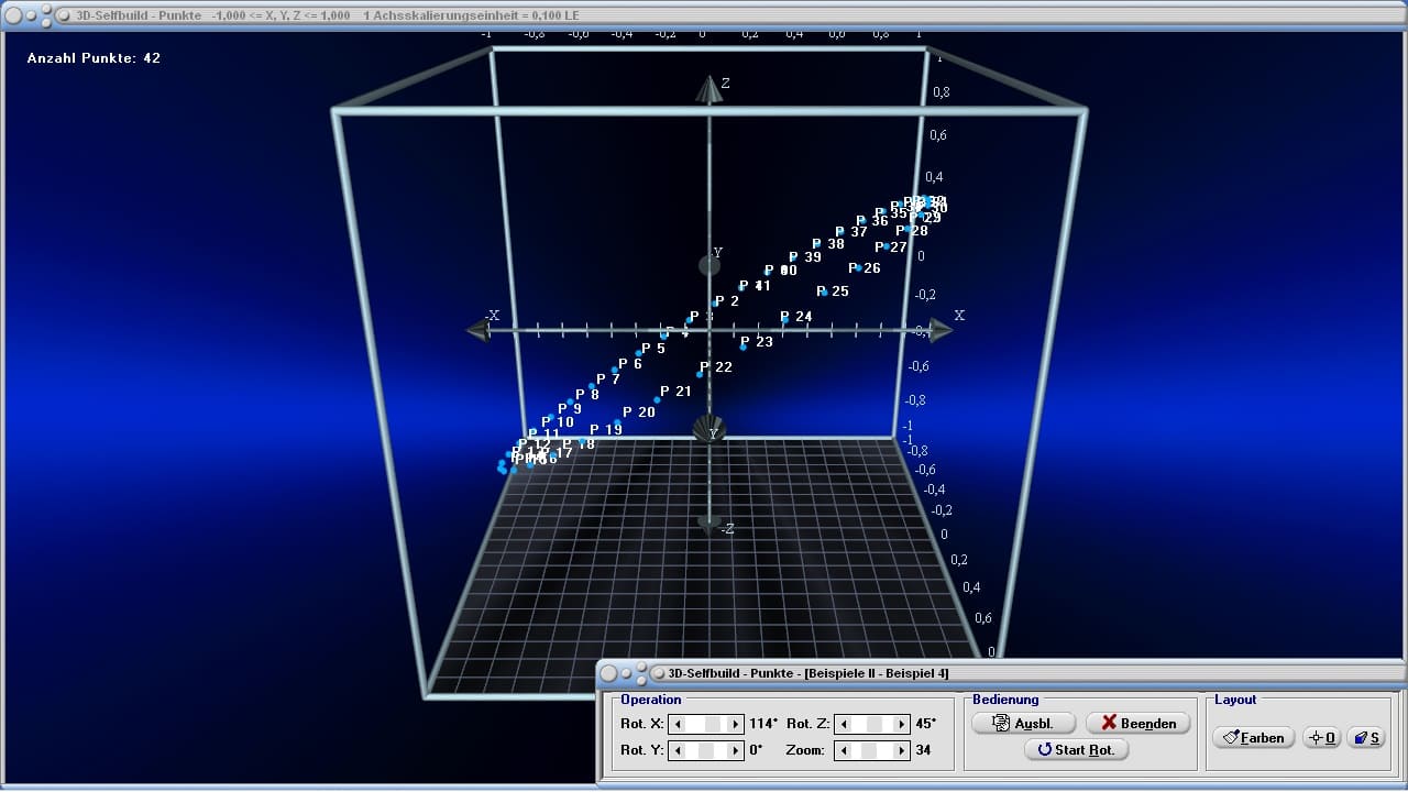 MathProf - Punkt - Punktmengen - Modell - Modelle - 3D - Raum -  X-Achse - Y-Achse - Z-Achse - Grafisch - Gebilde - Oktanten - Beispiel - Darstellen - Zeichnen - Schaubild